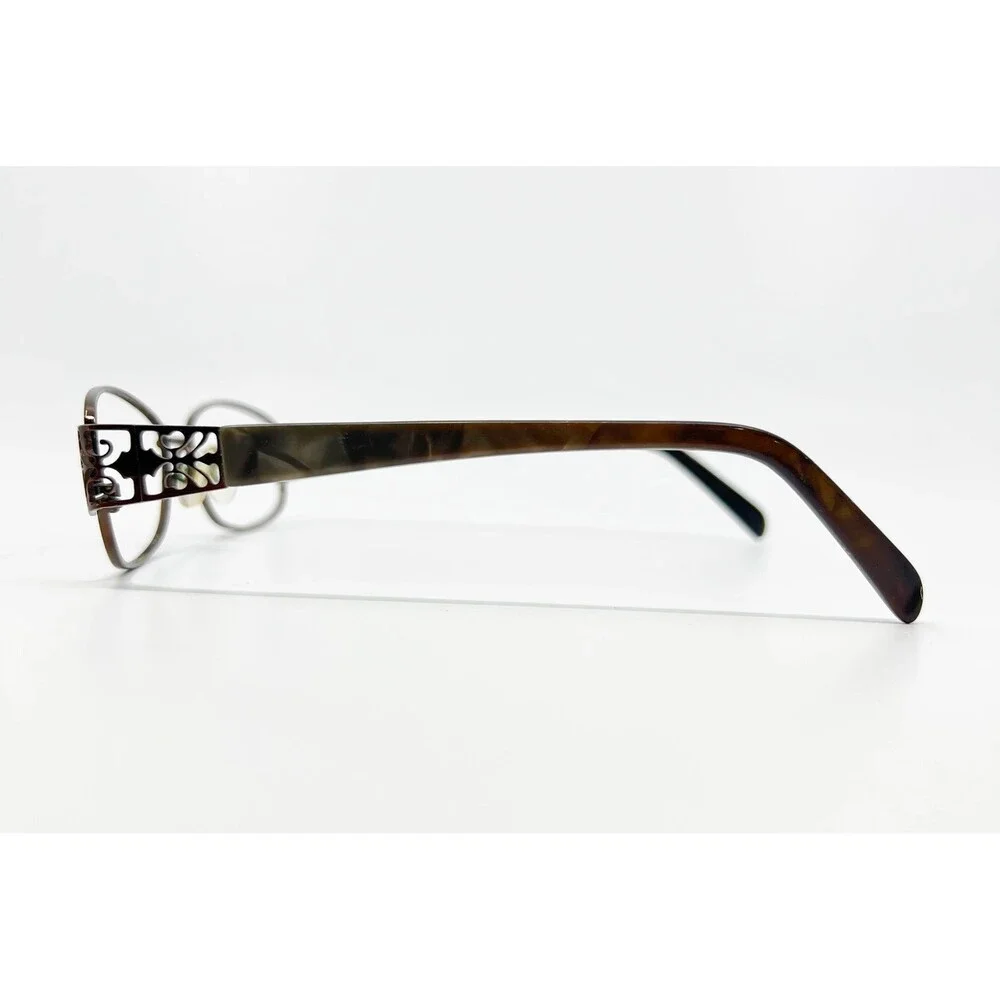 RS/Steffani Eyeglasses Womens Brown AS 79 COL 10 Filigree Oval 53-16-135